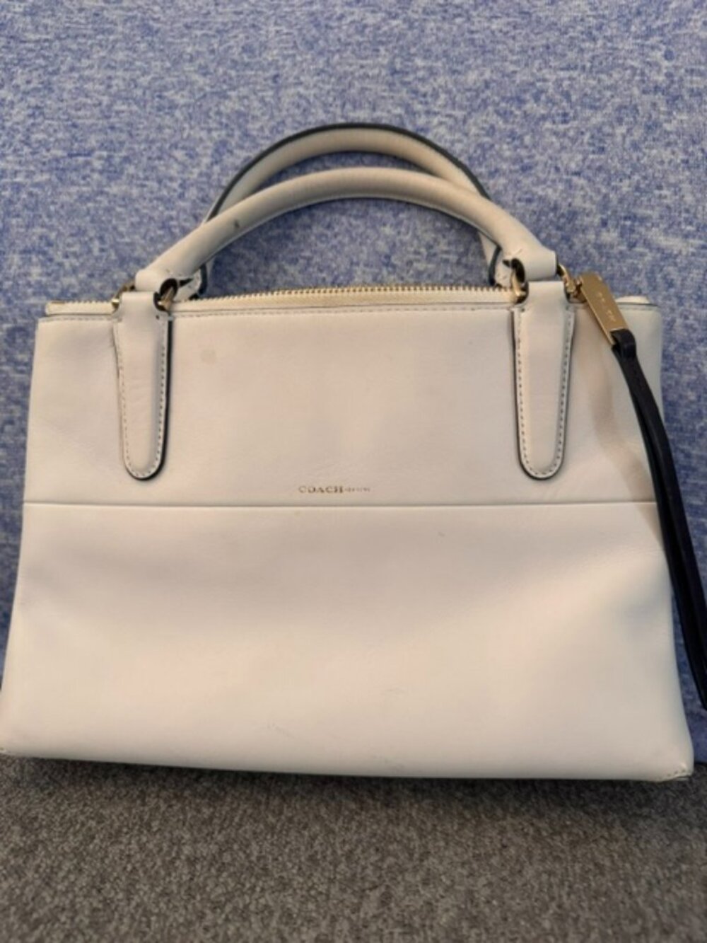 Coach White Borough Bag